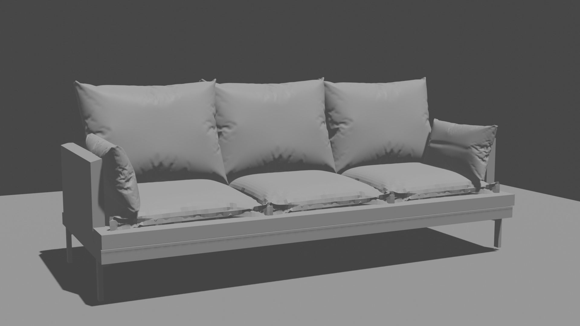 Super Realistic Couch Free 3D model_1