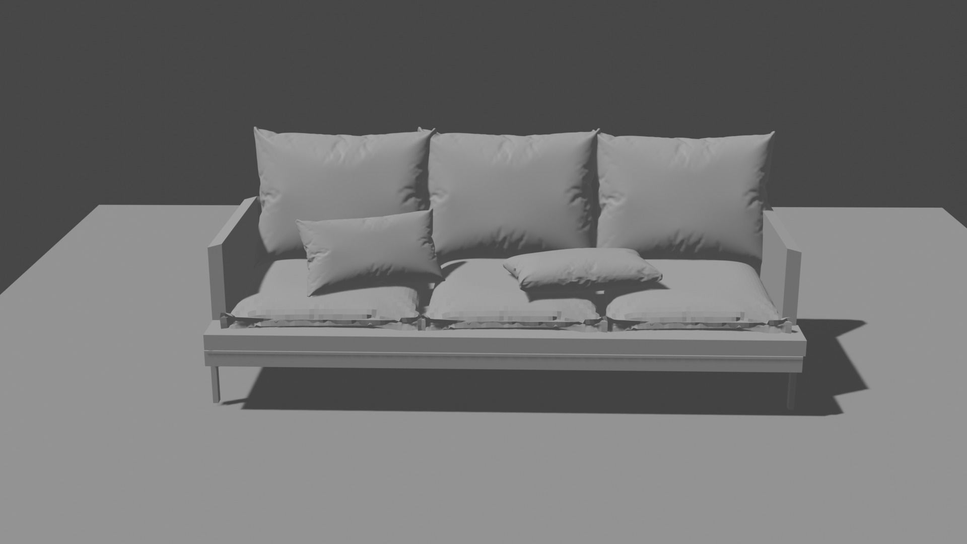 Super Realistic Couch Free 3D model_3