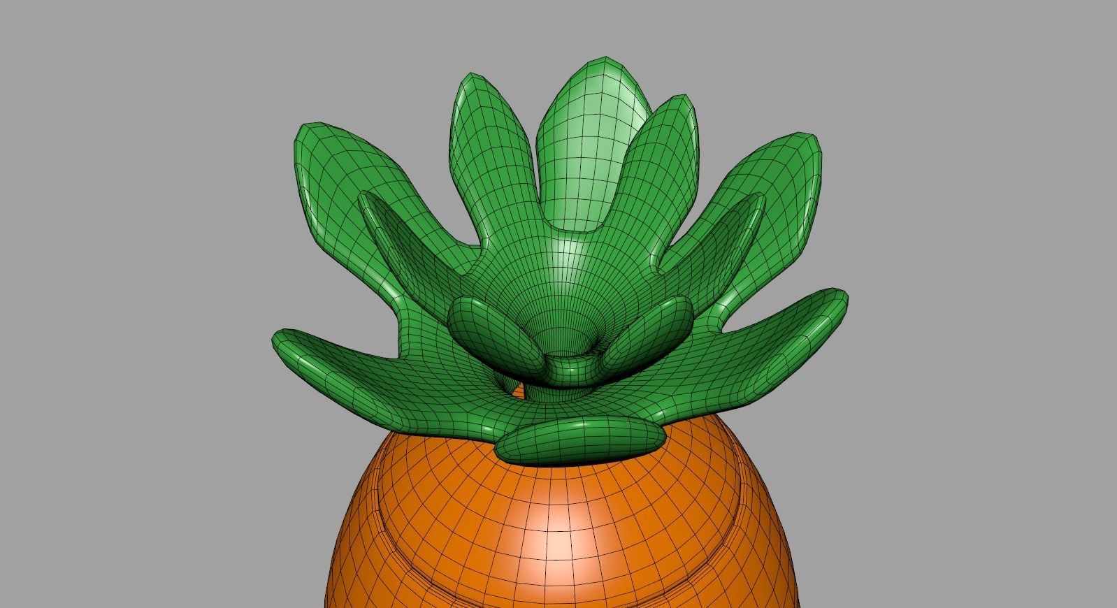 Toon Carrot 3D model_7