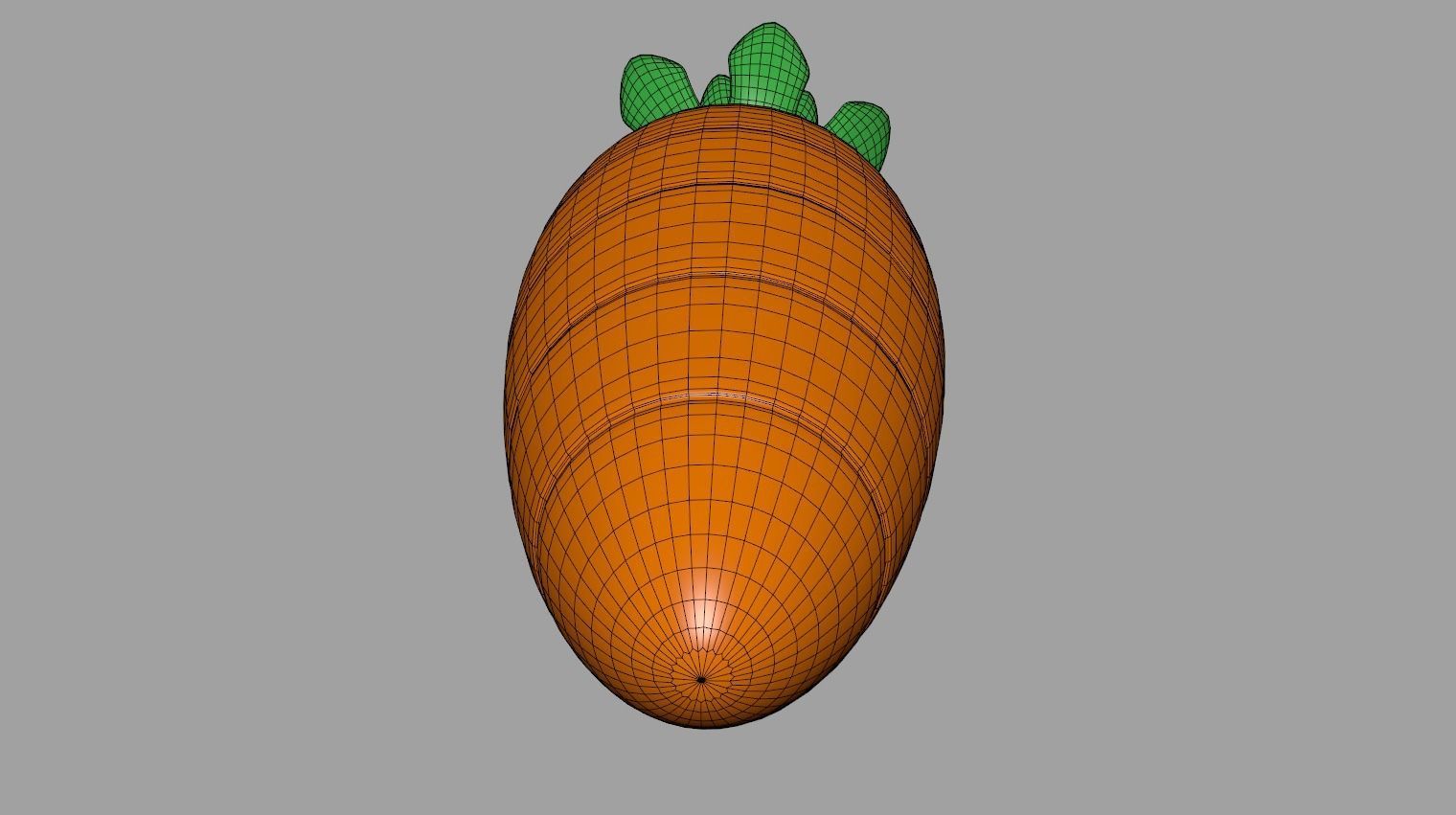 Toon Carrot 3D model_8