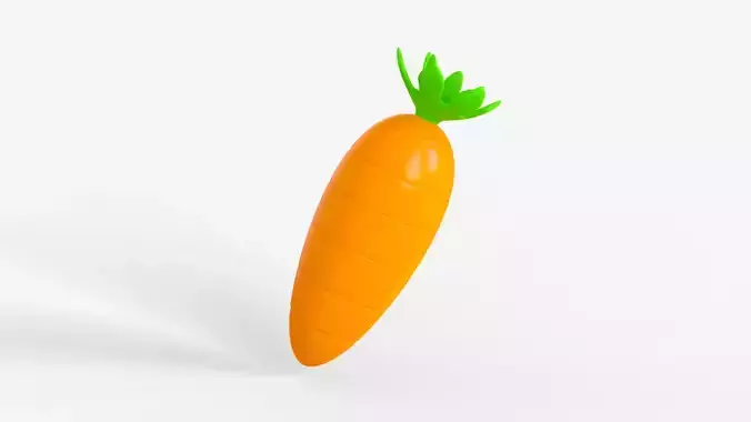 Toon Carrot 3D model