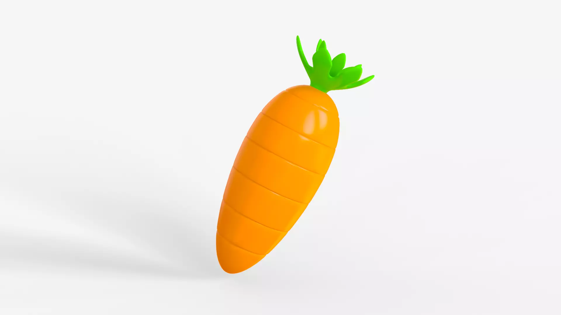 Toon Carrot 3D model_0