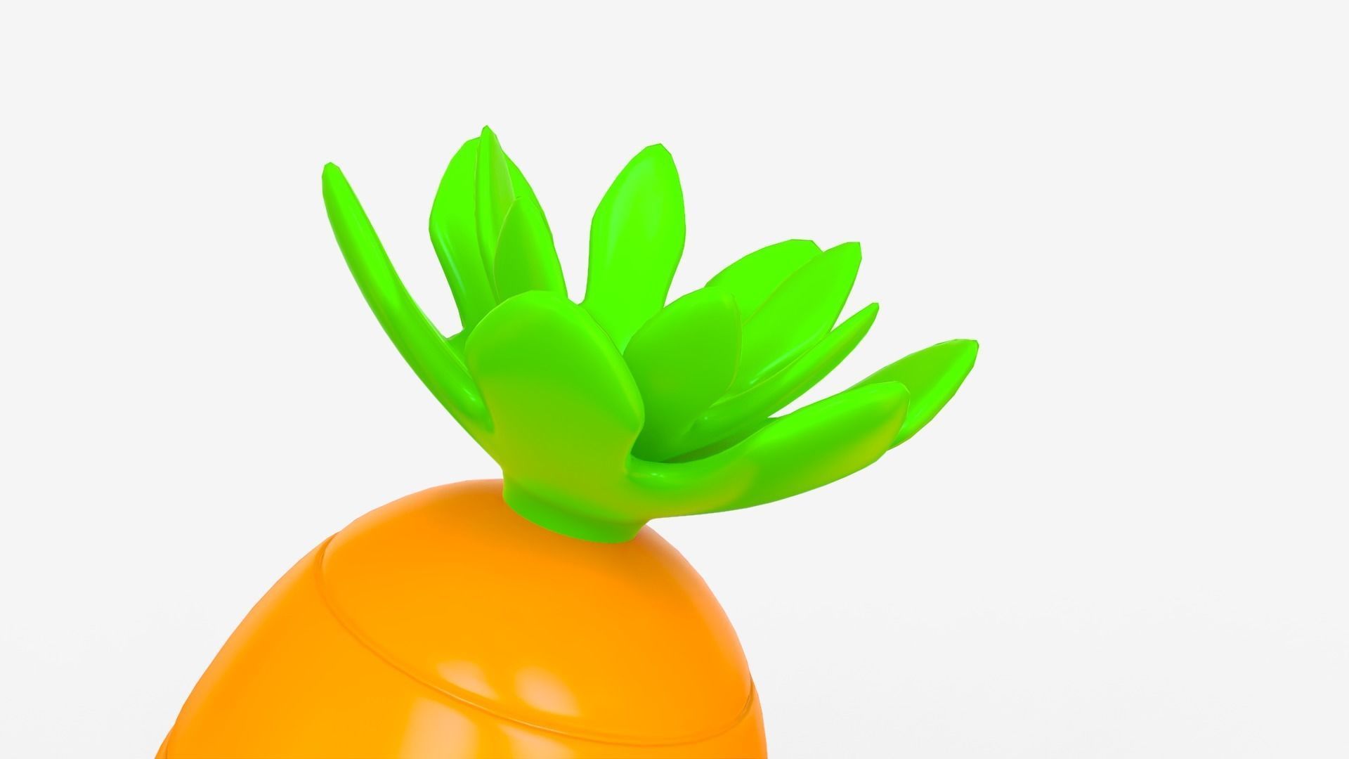 Toon Carrot 3D model_1