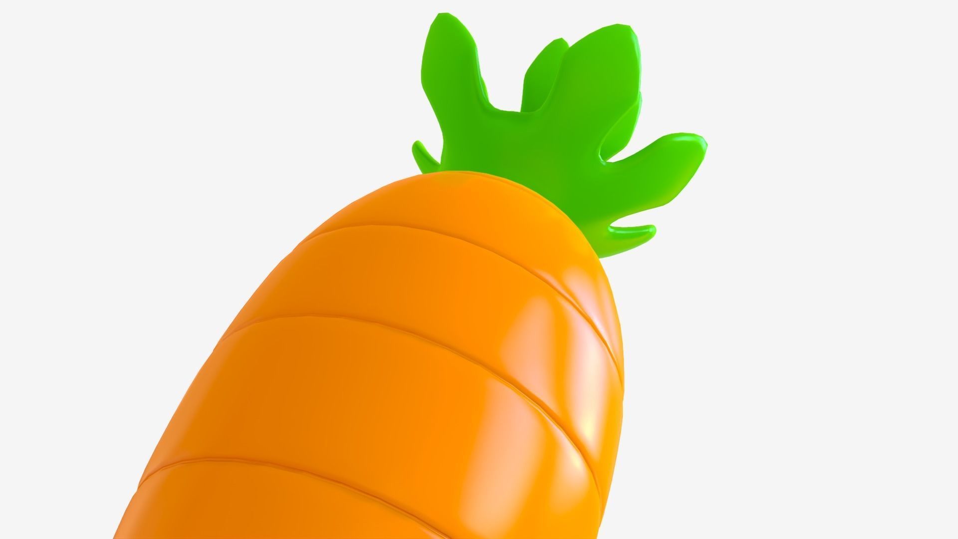 Toon Carrot 3D model_4