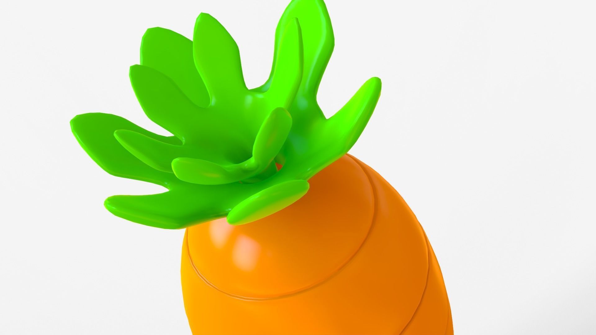 Toon Carrot 3D model_2