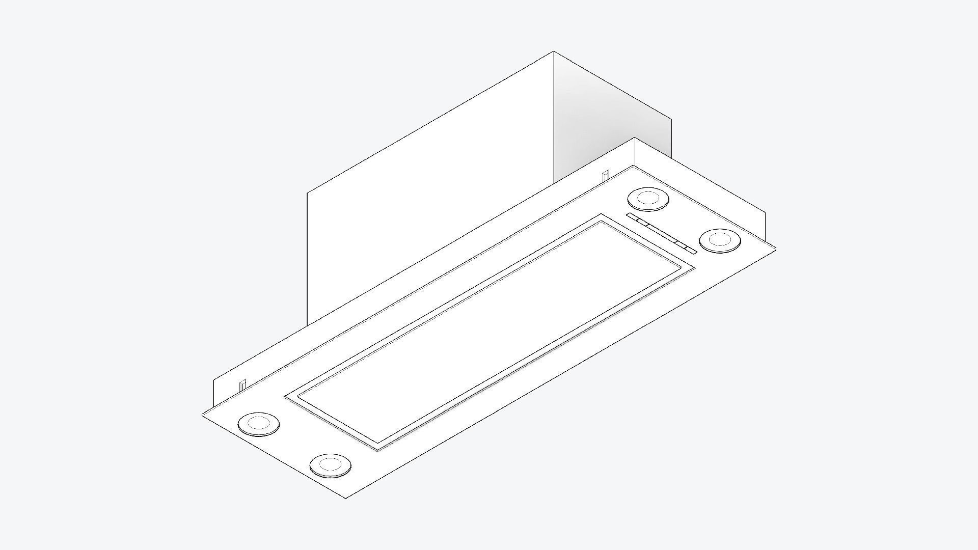 Rangehood - Modern - Built-In - Appliance 084 Low-poly 3D model_1