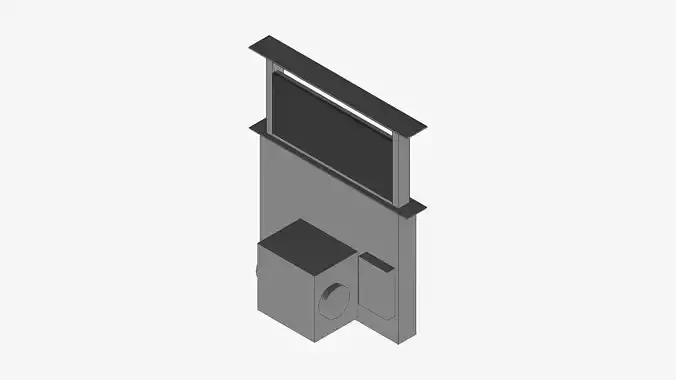 Rangehood - Modern - Downdraught Extractors - Appliance 086 Low-poly 3D model