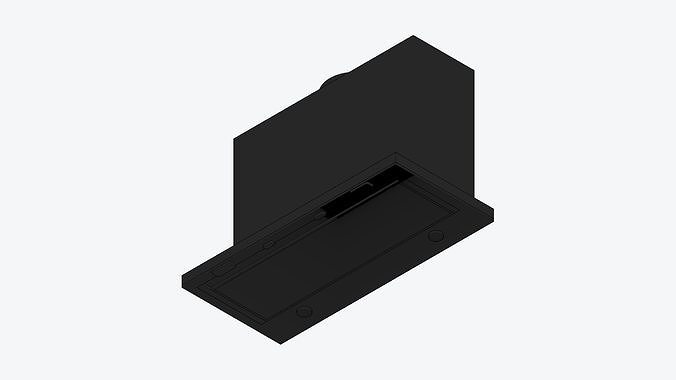 Rangehood - Modern - Slide Out - Appliance 091 Low-poly 3D model