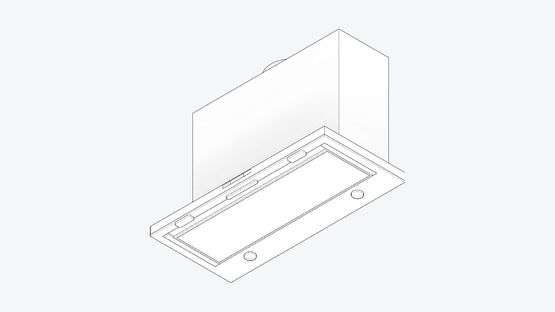 Rangehood - Modern - Slide Out - Appliance 092 Low-poly 3D model_1