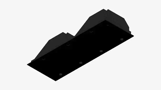 Rangehood - Modern - Undermount - Appliance 096 Low-poly 3D model