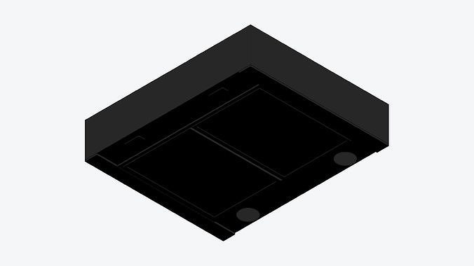 Rangehood - Modern - Wall - Appliance 098 Low-poly 3D model