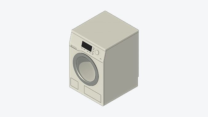 Washing Machine - Modern - Appliance 144 Low-poly 3D model
