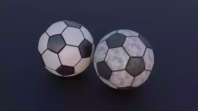 Sport Soccer Ball  lowpoly   Basic simple