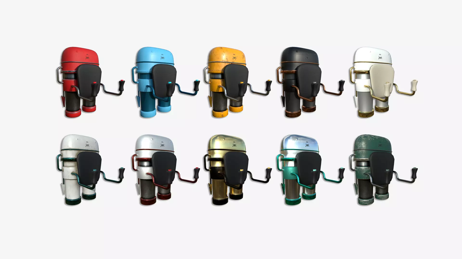 10 Jetpacks C Collection - SciFi Character Design _0