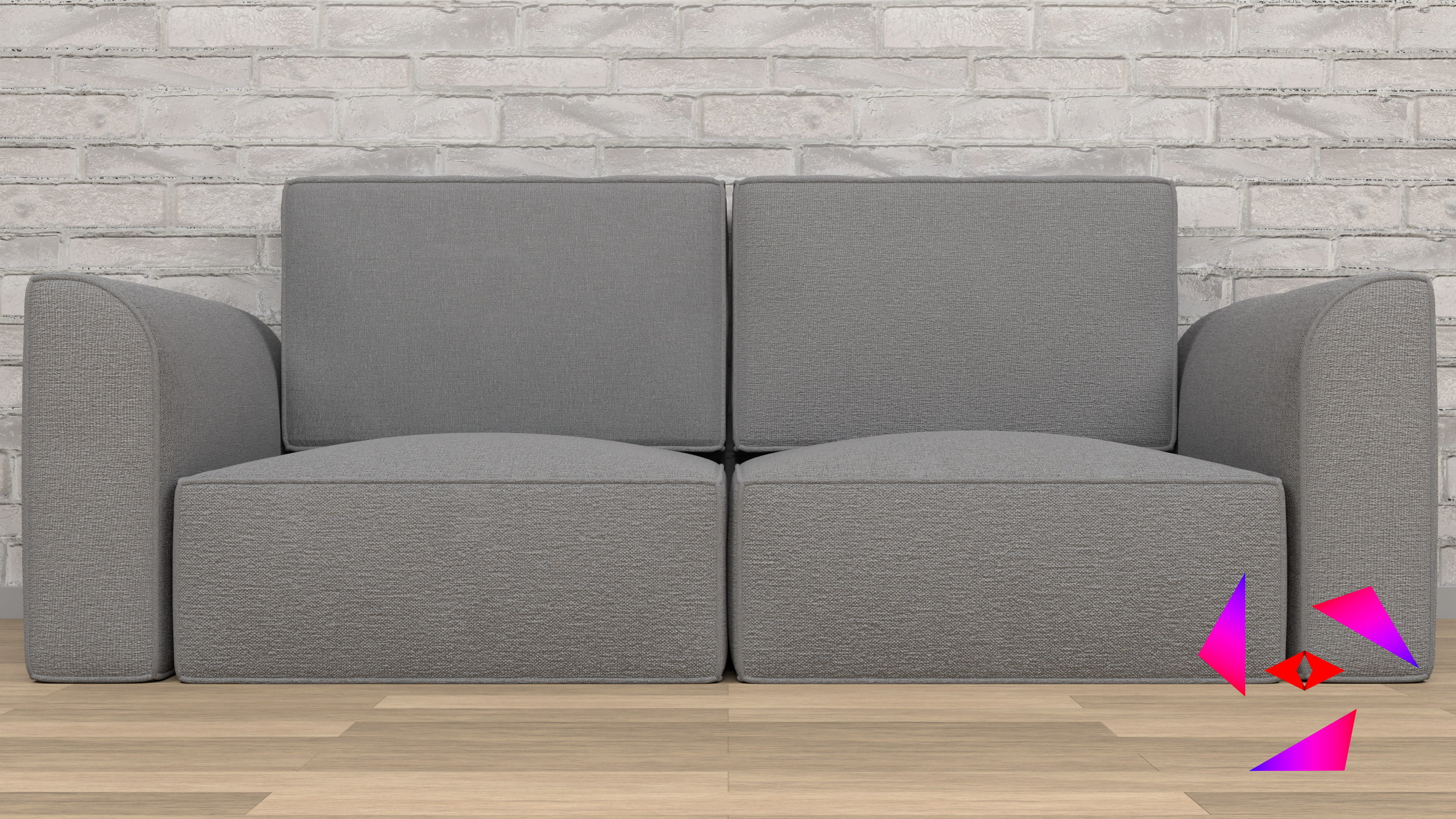 Soft frameless sofa 3D model_5