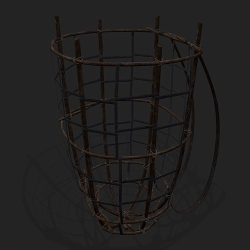 Back Basket Low-poly 3D model