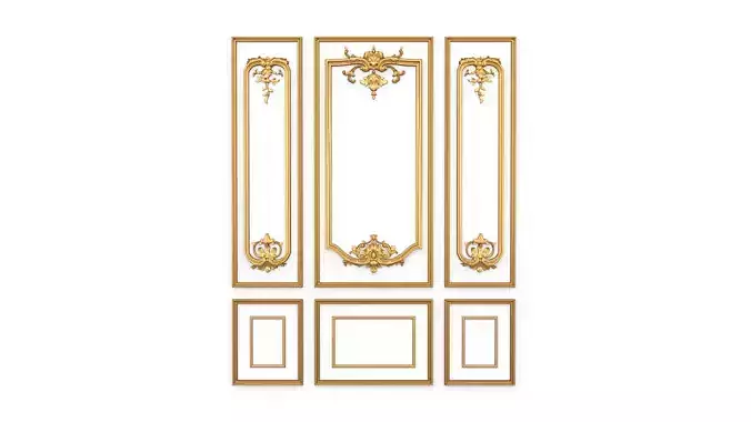 Plaster decorative frame 016 