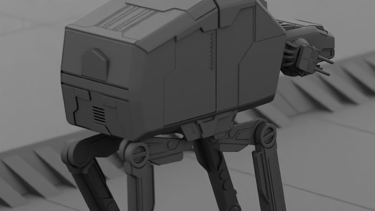ATA Walker rigged -  animated 3D model_17