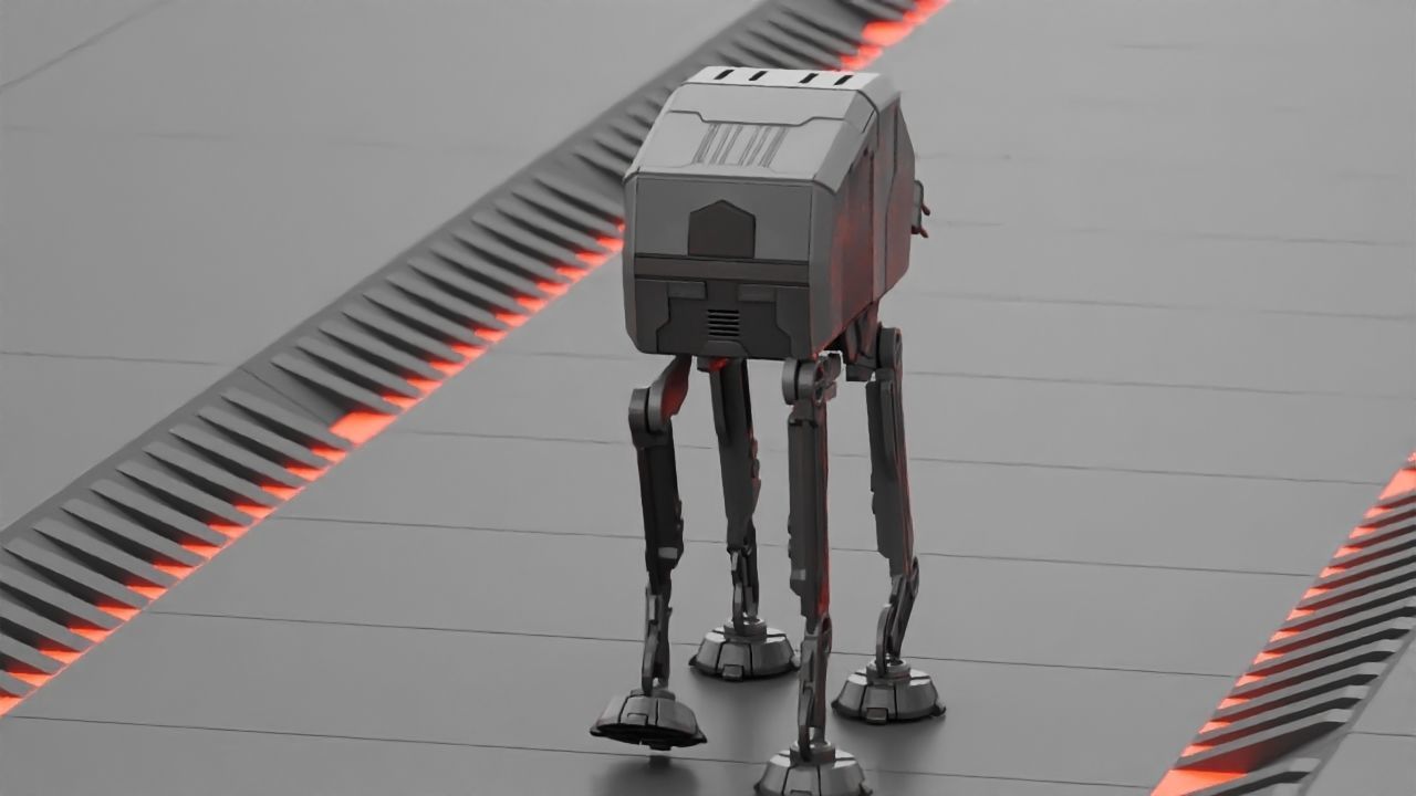 ATA Walker rigged -  animated 3D model_8