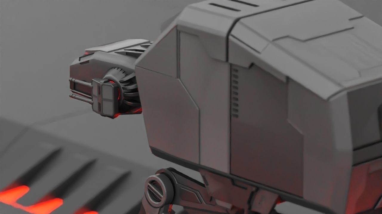 ATA Walker rigged -  animated 3D model_5