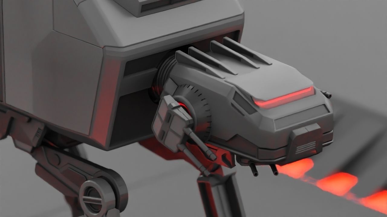 ATA Walker rigged -  animated 3D model_3