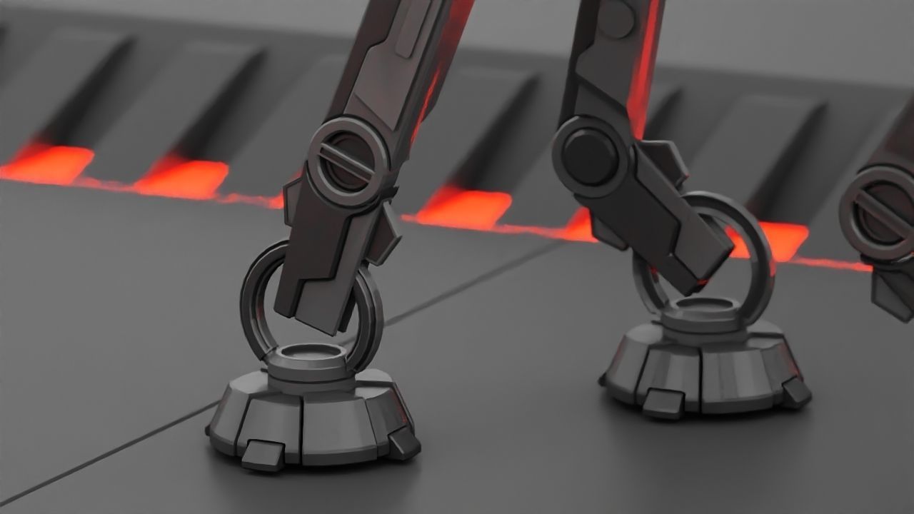 ATA Walker rigged -  animated 3D model_6