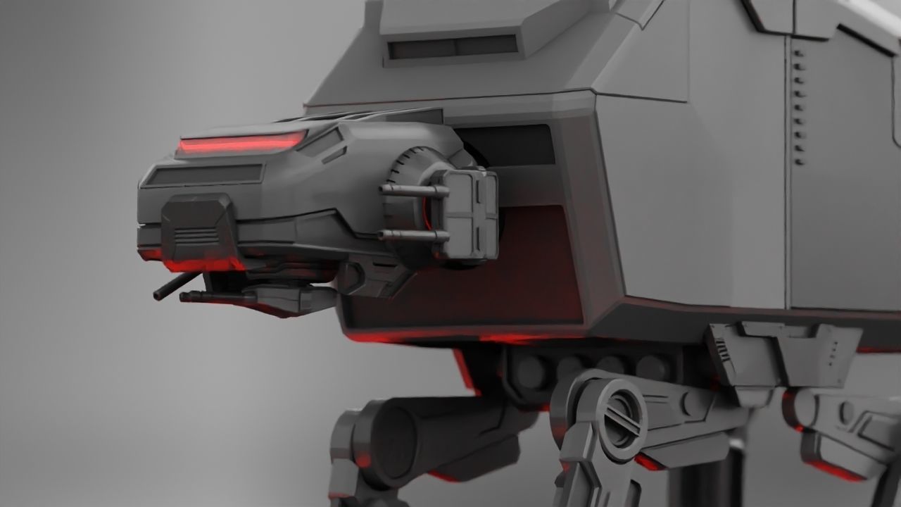 ATA Walker rigged -  animated 3D model_2