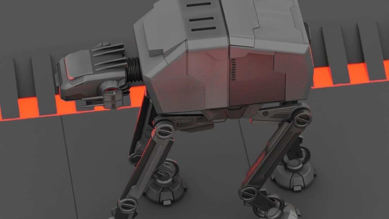 ATA Walker rigged -  animated 3D model_13