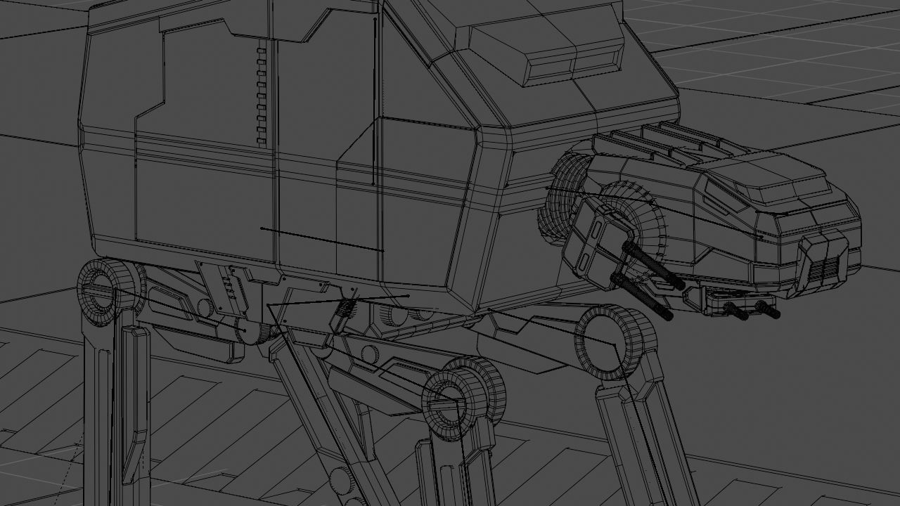 ATA Walker rigged -  animated 3D model_18