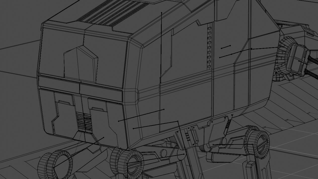 ATA Walker rigged -  animated 3D model_20