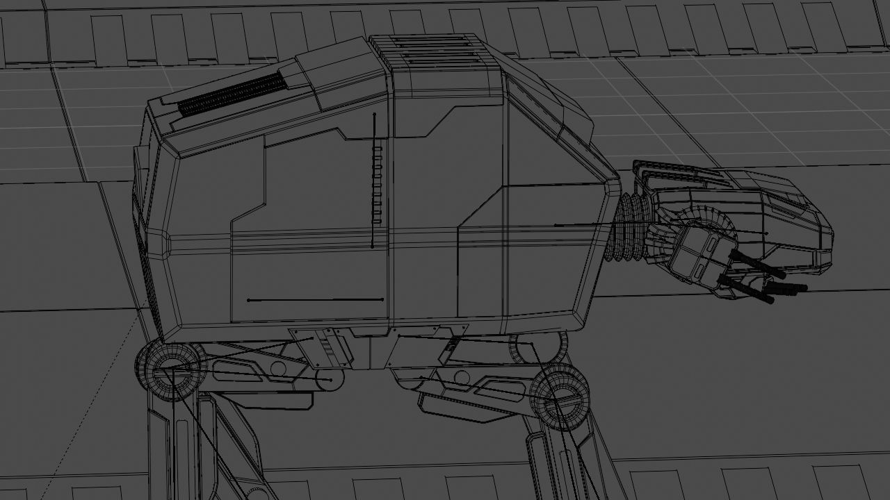 ATA Walker rigged -  animated 3D model_19