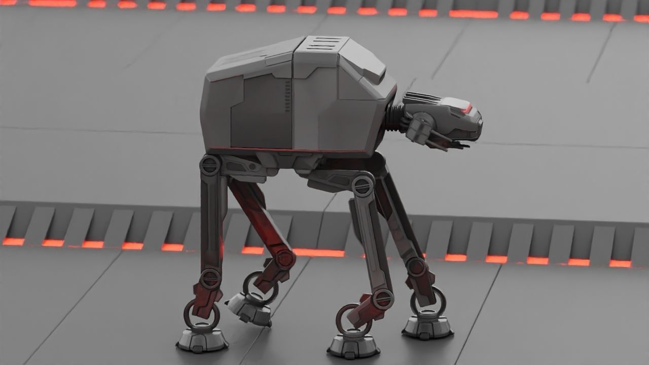 ATA Walker rigged -  animated 3D model_10