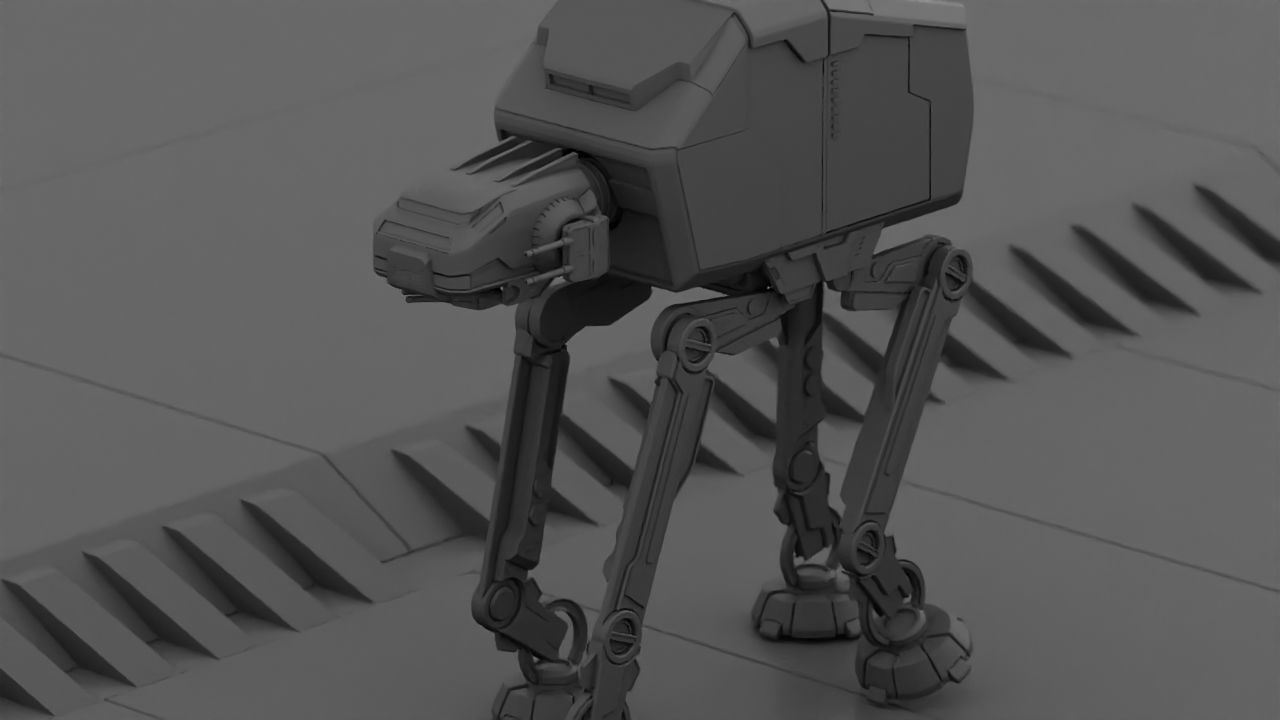 ATA Walker rigged -  animated 3D model_14