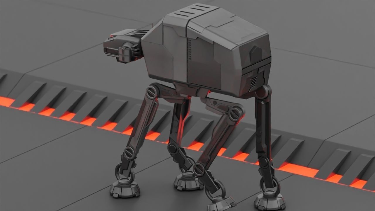ATA Walker rigged -  animated 3D model_11