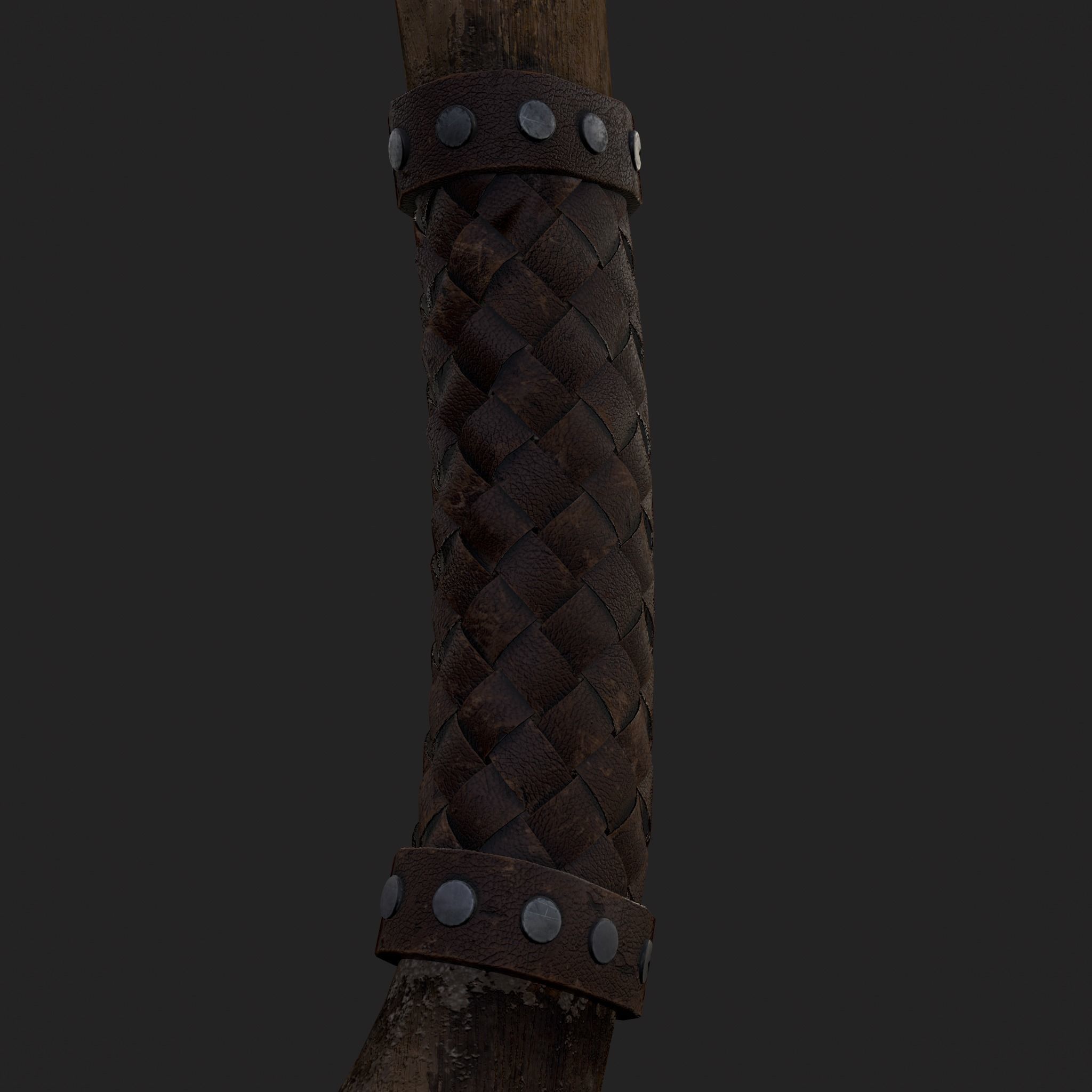 Valknut Viking Axe Low-poly 3D model_5
