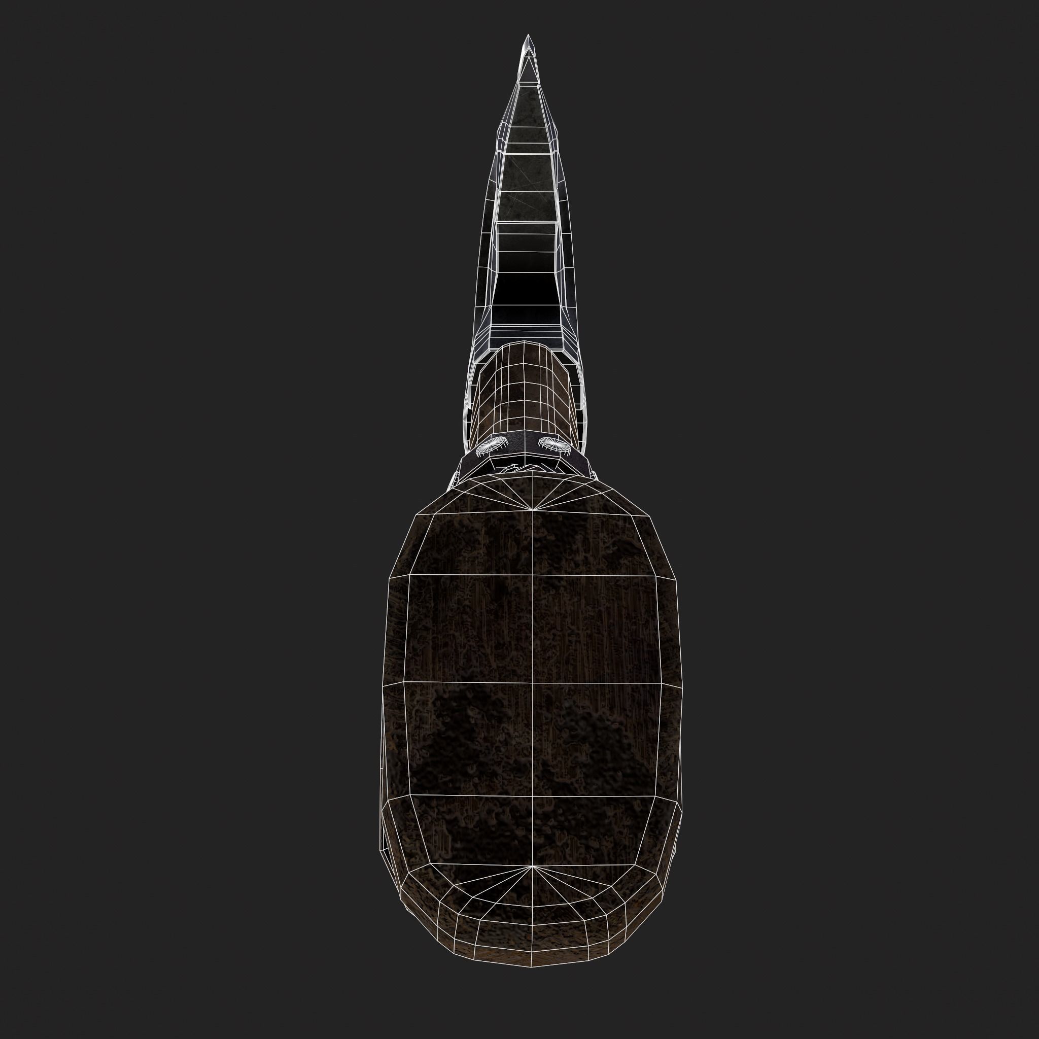 Valknut Viking Axe Low-poly 3D model_24