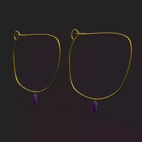 Medieval Sugilite Earrings