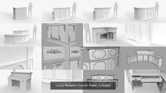 Luxury Reception Counter Desks