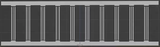 Colums balcony with columns and railings