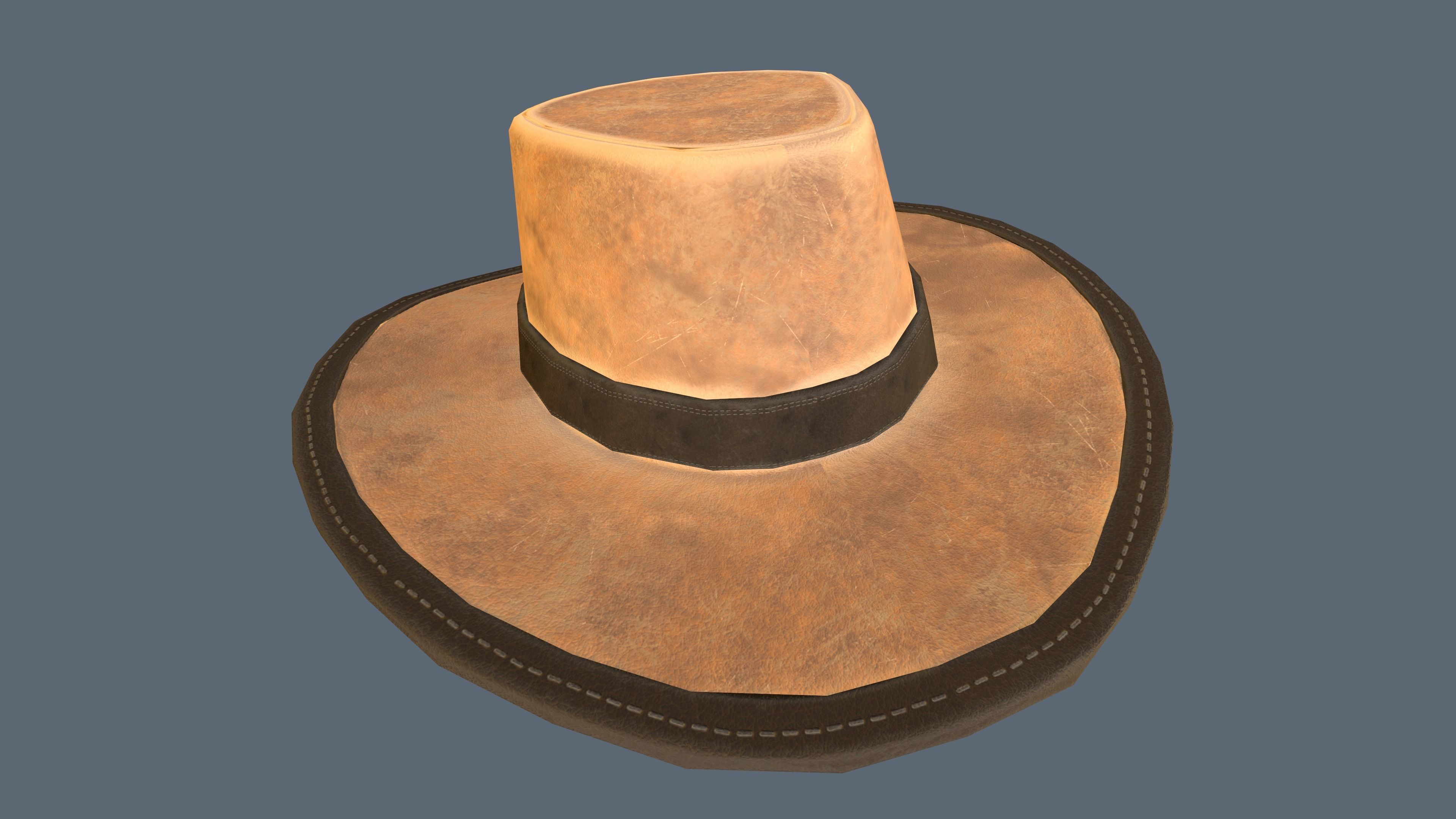 Cow Girl Low-poly 3D model_11