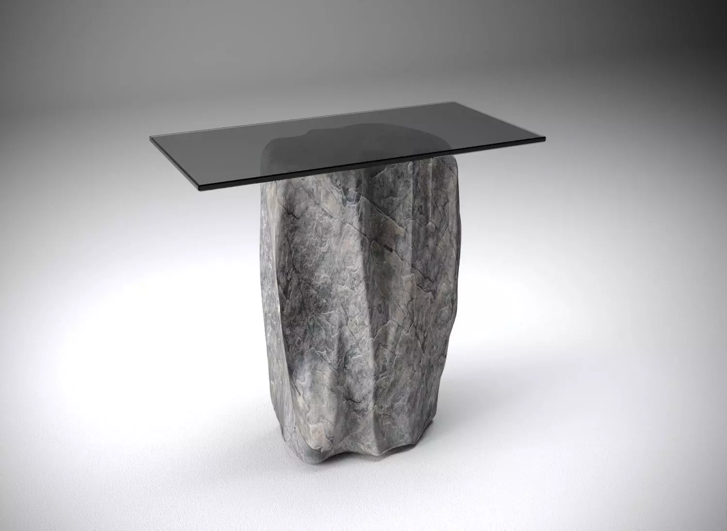 Minimal Rock Table Free low-poly 3D model