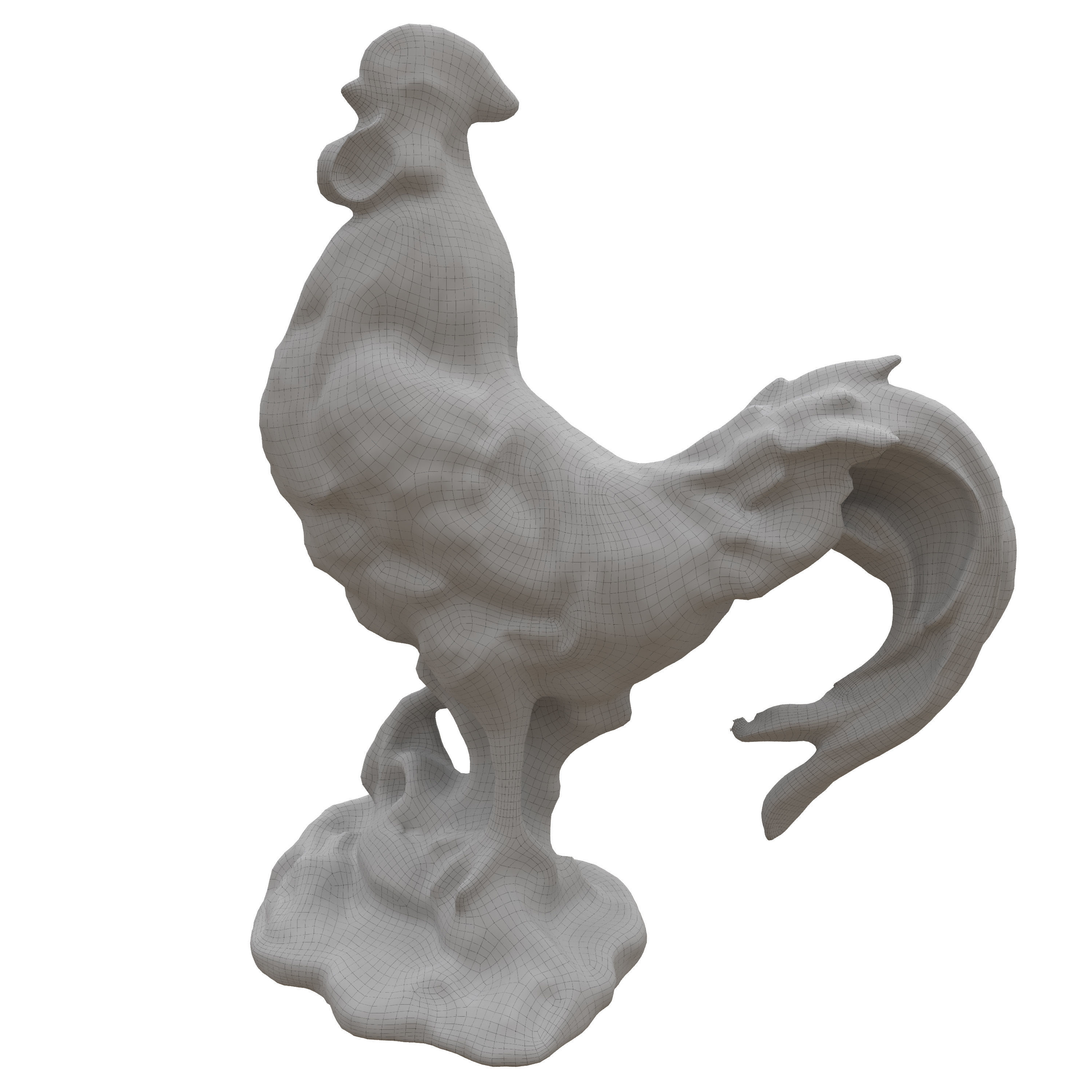 rooster sculpt 3D model_5