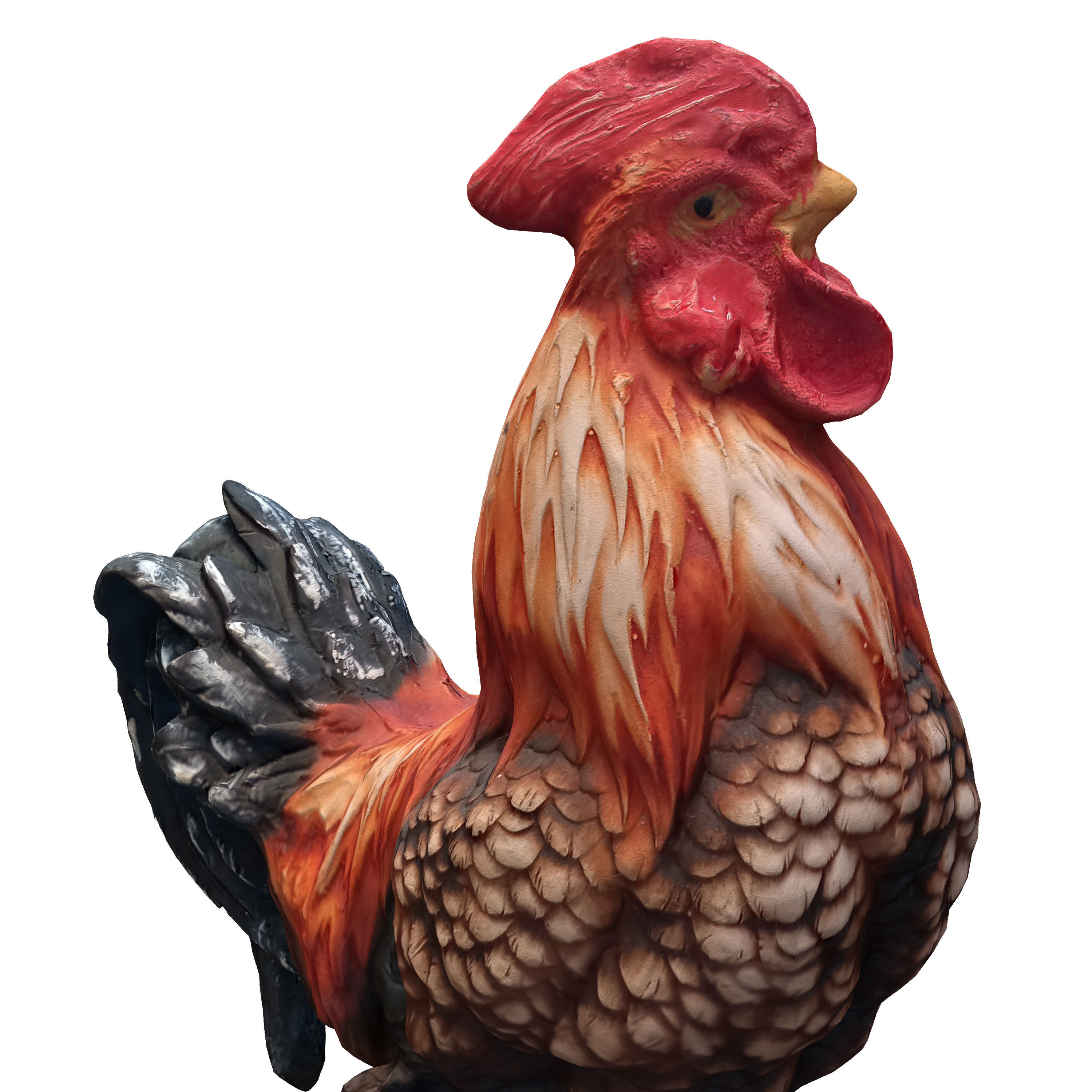 rooster sculpt 3D model_4