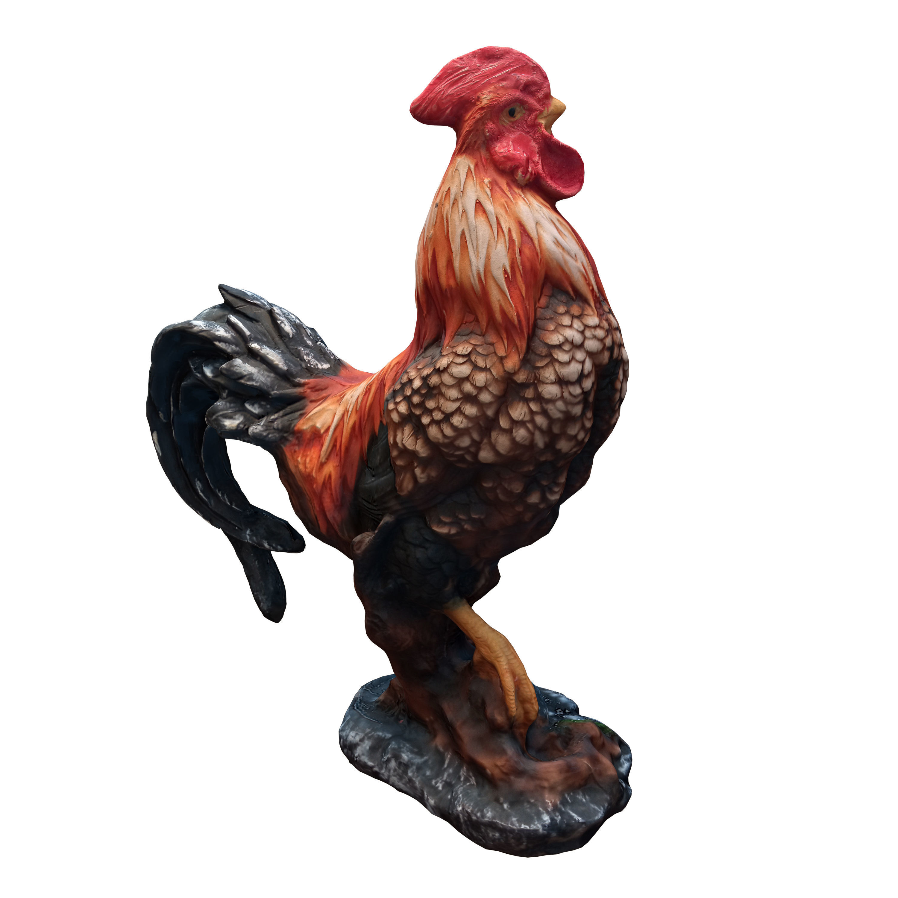 rooster sculpt 3D model_1