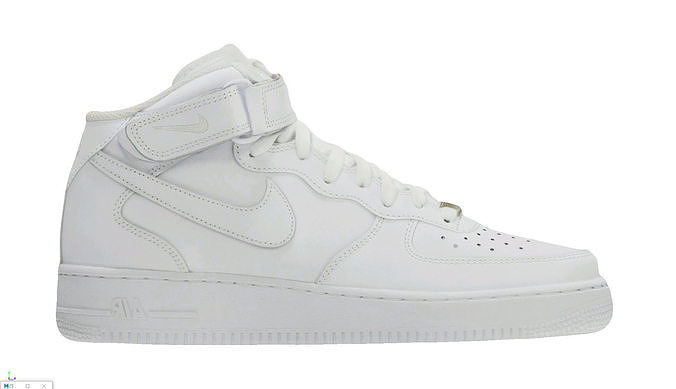 NIKE air force one 1 white high 3D model