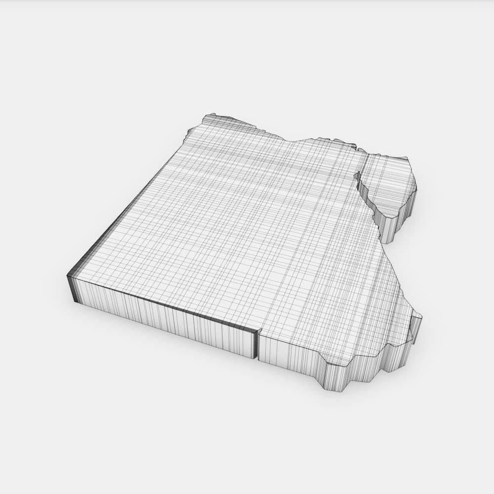Egypt country map 3d model 3D model_4