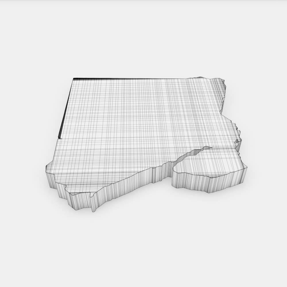 Egypt country map 3d model 3D model_5