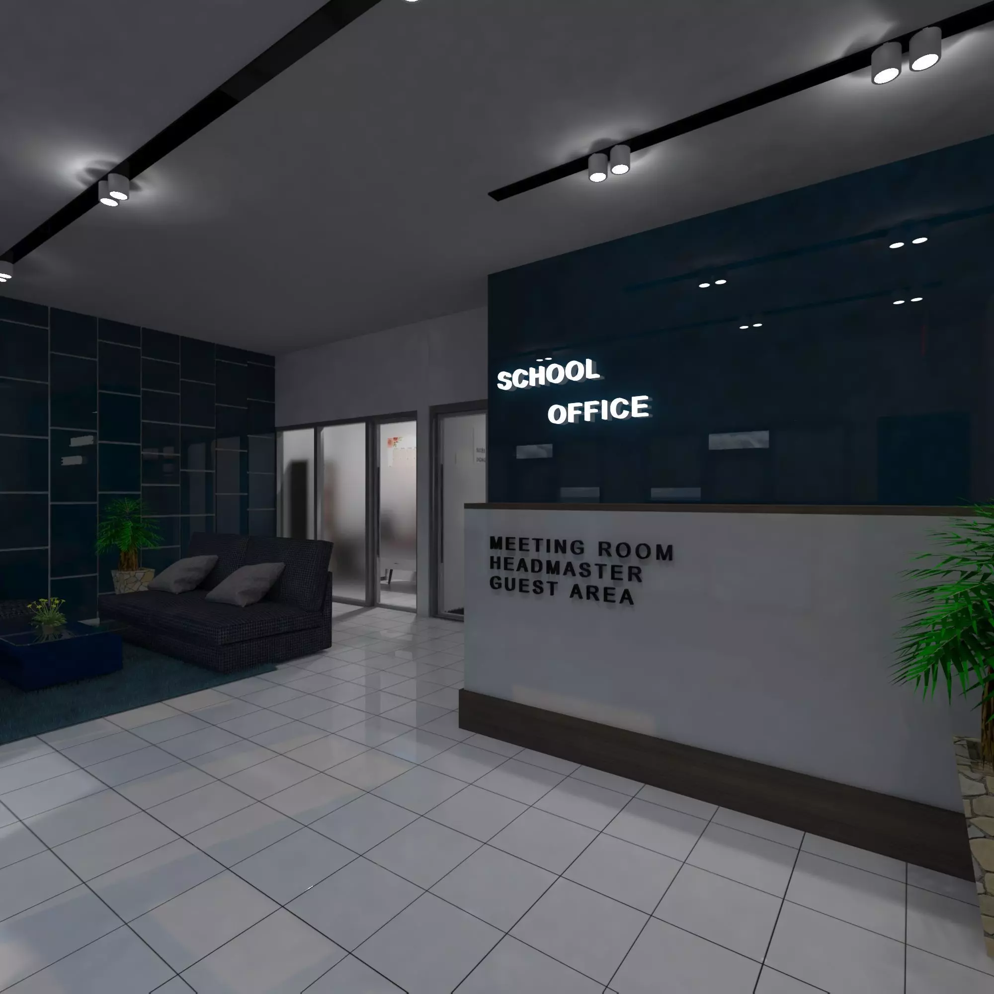 Small School Office 3D model