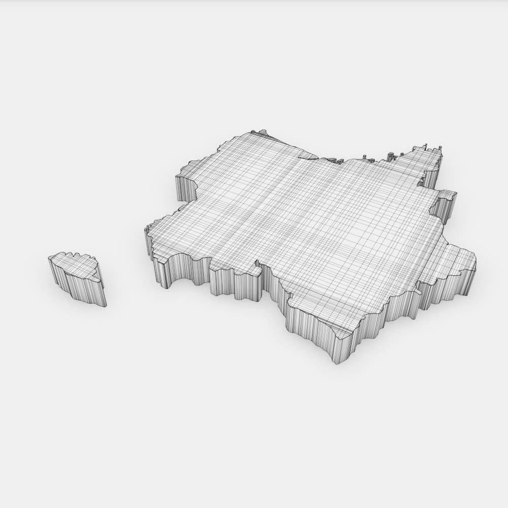 France country map 3d model 3D model_5