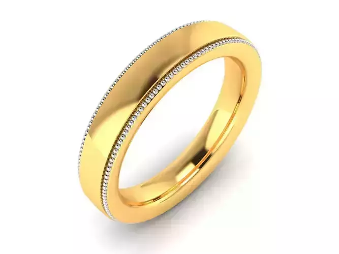 Minimalistic band ring  3D print model